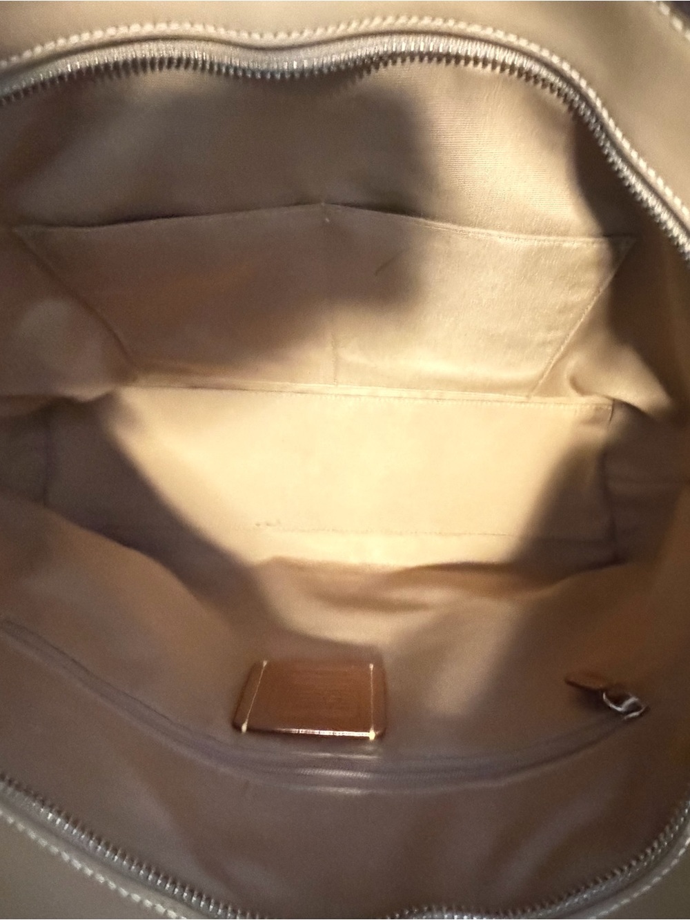 Coach Station Tote Bag in Signature Canvas - Khaki/Chalk - Picture 9 of 14